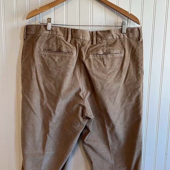 Men's Classic Tan Corduroy Trousers lands end size 38 - Picture 7 of 9